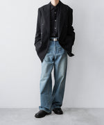 画像をギャラリービューアに読み込む, ssstein(シュタイン)のWIDE DENIM JEANS - INDIGOの公式通販サイトsession福岡セレクトショップ
