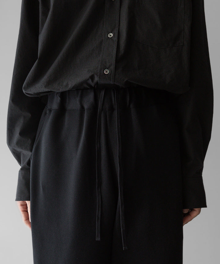 【stein】ssstein シュタインのCUPRO BICOLOR WIDE TRACK PANTSのBLACK × BLACK  公式通販サイトsession福岡セレクトショップ