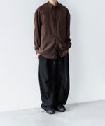 画像をギャラリービューアに読み込む, VEIN ヴェインのSYNTHETIC SUEDE LEATHER L/S SHIRT - BROWNの公式通販サイトsession福岡セレクトショップ
