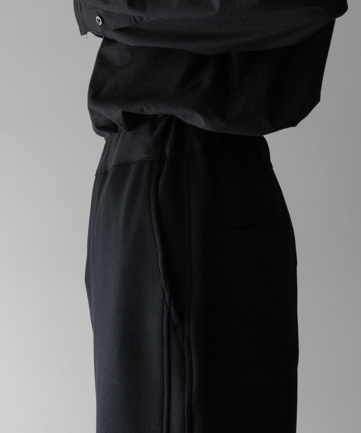 【stein】ssstein シュタインのCUPRO BICOLOR WIDE TRACK PANTSのBLACK × BLACK  公式通販サイトsession福岡セレクトショップ