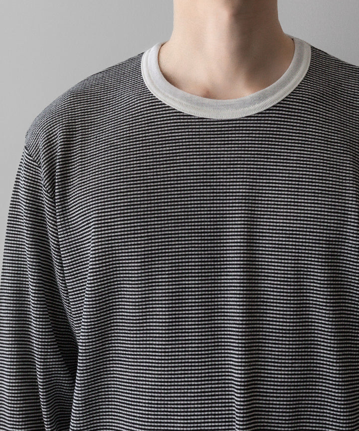 ssstein(シュタイン)の24AWコレクション STRIPED WOOL OVERSIZED LONG SLEEVE TEE - OFF 公式通販サイトsession福岡セレクトショップ