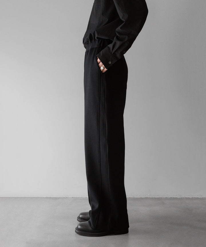 【stein】ssstein シュタインのCUPRO BICOLOR WIDE TRACK PANTSのBLACK × BLACK  公式通販サイトsession福岡セレクトショップ