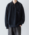 【phebus】SULFUR DYE FLEECE P/O - CAHRCOAL