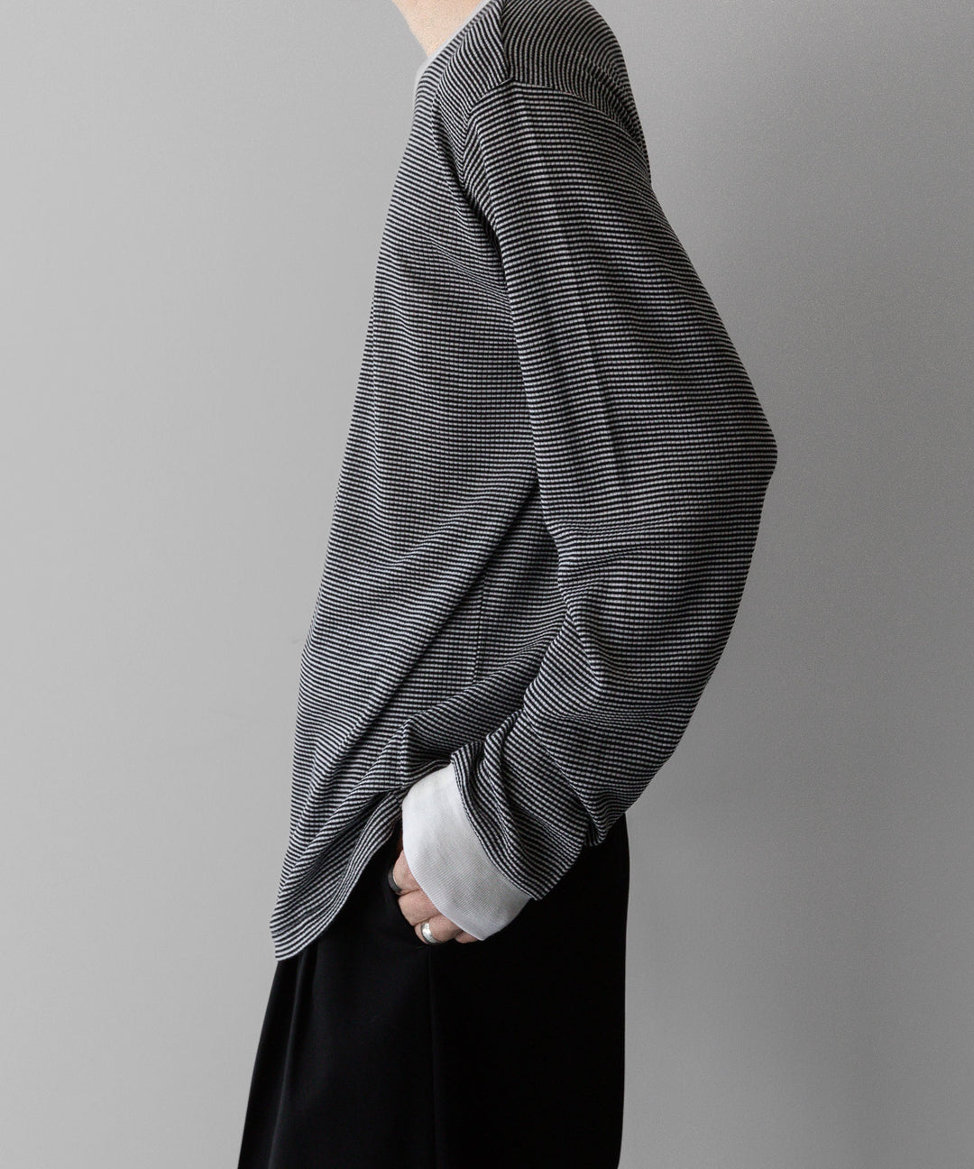 ssstein(シュタイン)の24AWコレクション STRIPED WOOL OVERSIZED LONG SLEEVE TEE - OFF 公式通販サイトsession福岡セレクトショップ