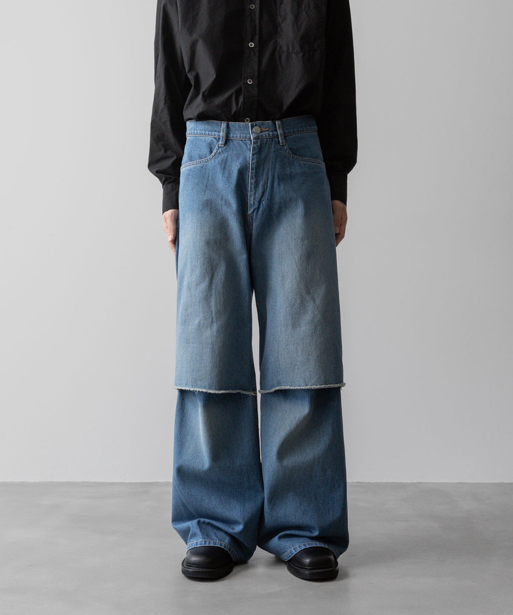 VEIN ヴェインの11oz DENIM CUT OFF BAGGY JEANS - NAVYの公式通販サイトsession福岡セレクトショップ