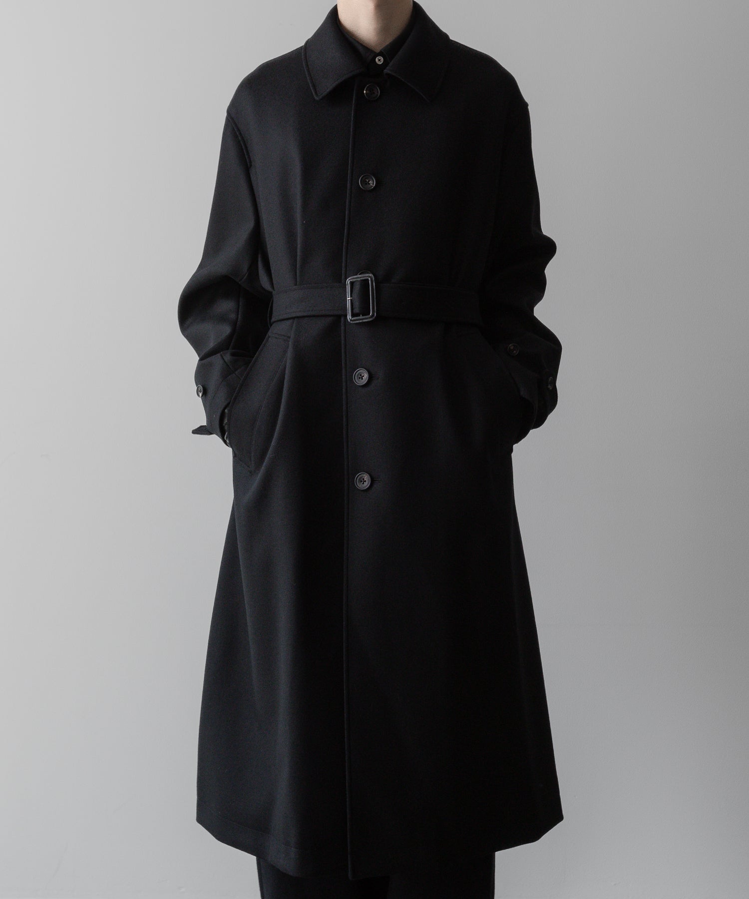 ssstein(シュタイン)の24AWコレクション OVERSIZED INVESTIGATED COAT - BLACK 公式通販サイトsession福岡セレクトショップ