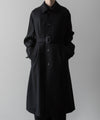 【ssstein】OVERSIZED INVESTIGATED COAT - BLACK