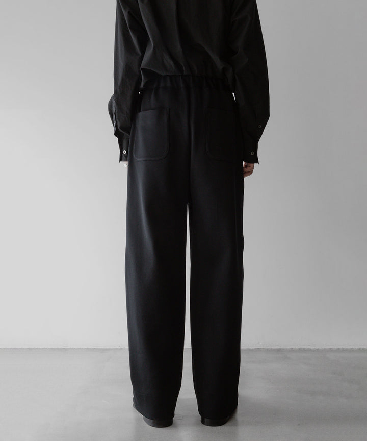 【stein】ssstein シュタインのCUPRO BICOLOR WIDE TRACK PANTSのBLACK × BLACK  公式通販サイトsession福岡セレクトショップ