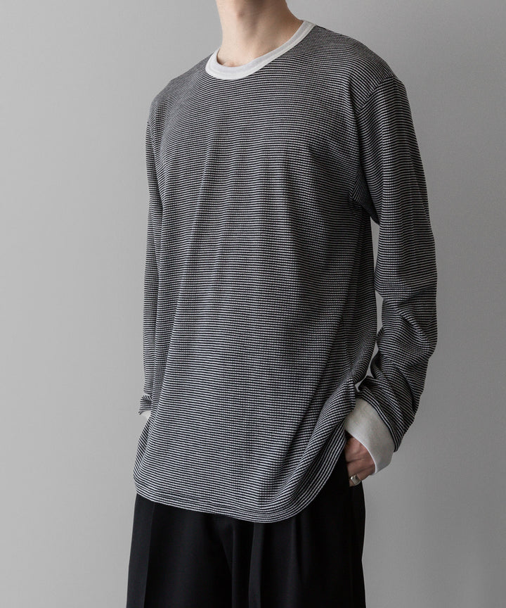 ssstein(シュタイン)の24AWコレクション STRIPED WOOL OVERSIZED LONG SLEEVE TEE - OFF 公式通販サイトsession福岡セレクトショップ