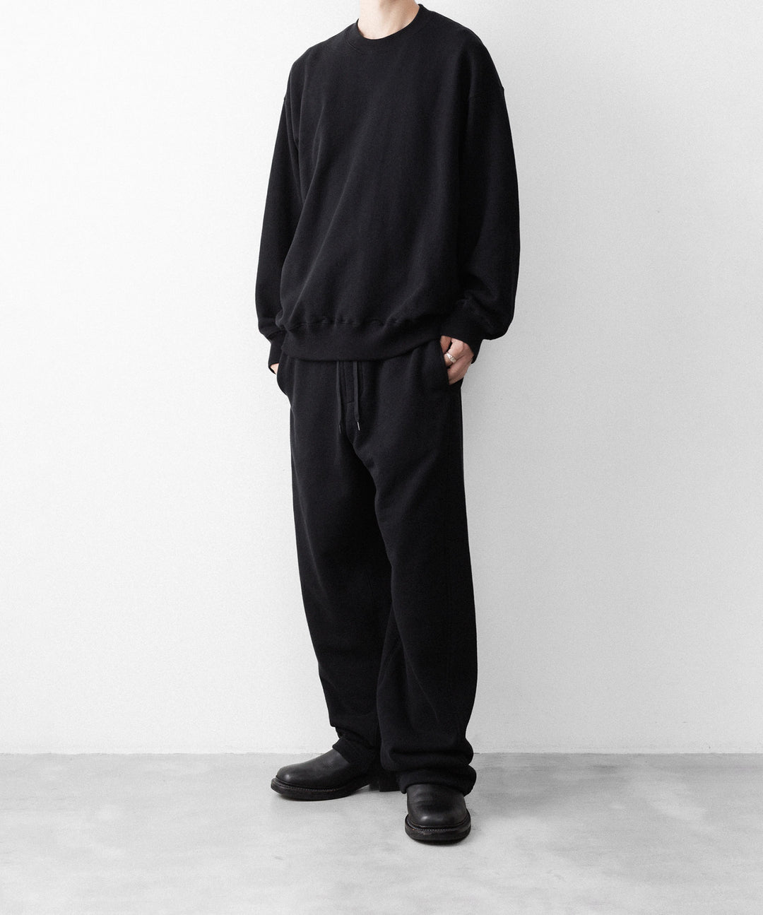 ssstein(シュタイン)のLOOPWHEEL COTTON SWEAT PANTS - BLACKの公式通販サイトsession福岡セレクトショップ