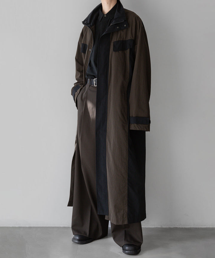 stein(シュタイン)の23AWコレクションMAXI-LENGTH STAND COLLAR COATのMILITARY KHAKI