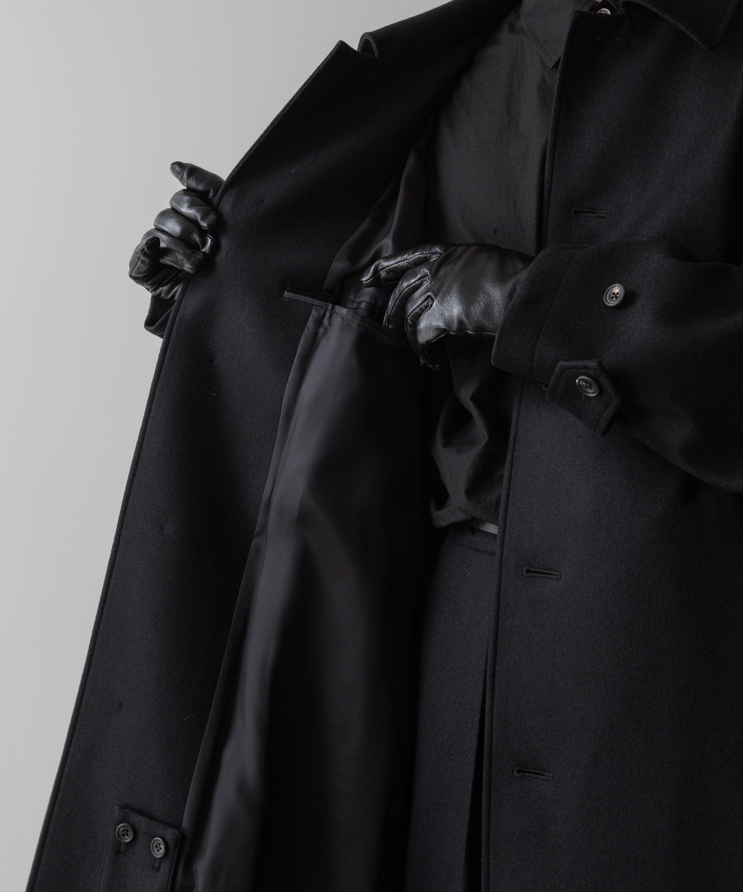 ssstein(シュタイン)の24AWコレクション OVERSIZED INVESTIGATED COAT - BLACK 公式通販サイトsession福岡セレクトショップ