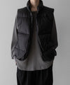 【ssstein】DOWN PADDED VEST - BLACK