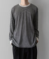 【ssstein】STRIPED WOOL OVERSIZED LONG SLEEVE TEE - OFF