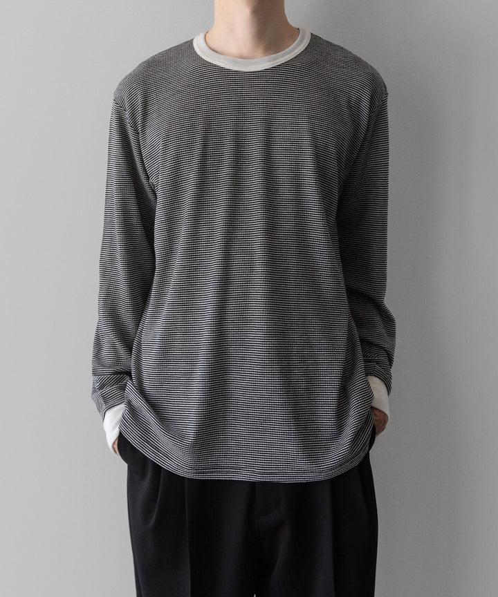 ssstein(シュタイン)の24AWコレクション STRIPED WOOL OVERSIZED LONG SLEEVE TEE - OFF 公式通販サイトsession福岡セレクトショップ