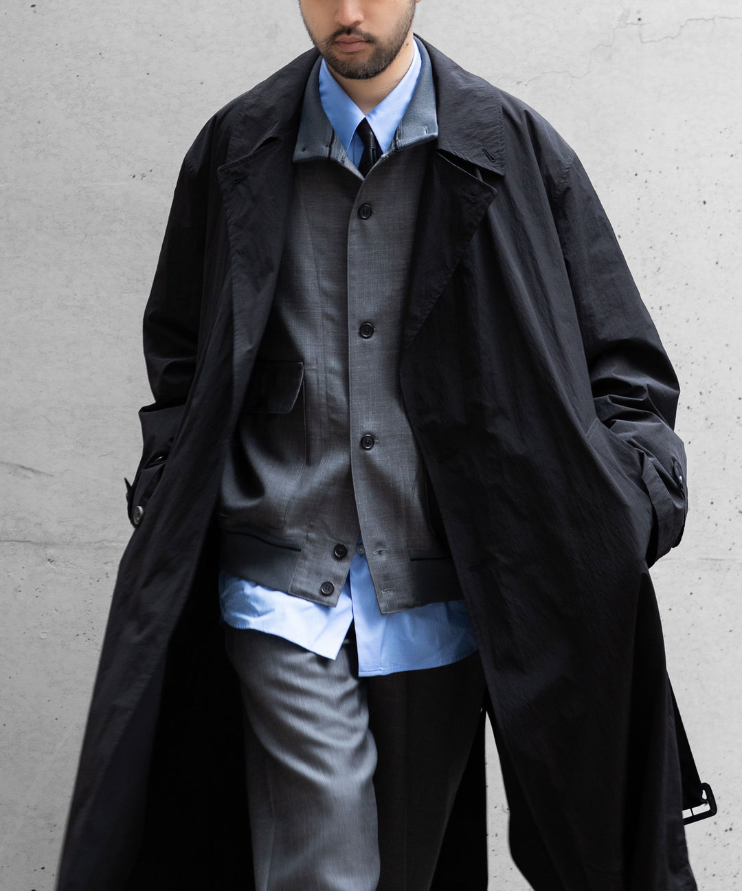 INTÉRIM(インテリム)のHYPER BIG VIRGIN WOOL SILK MOHAIR SUITING RIBBED JACKET - M.GRAY 公式通販サイトsession福岡セレクトショップ
