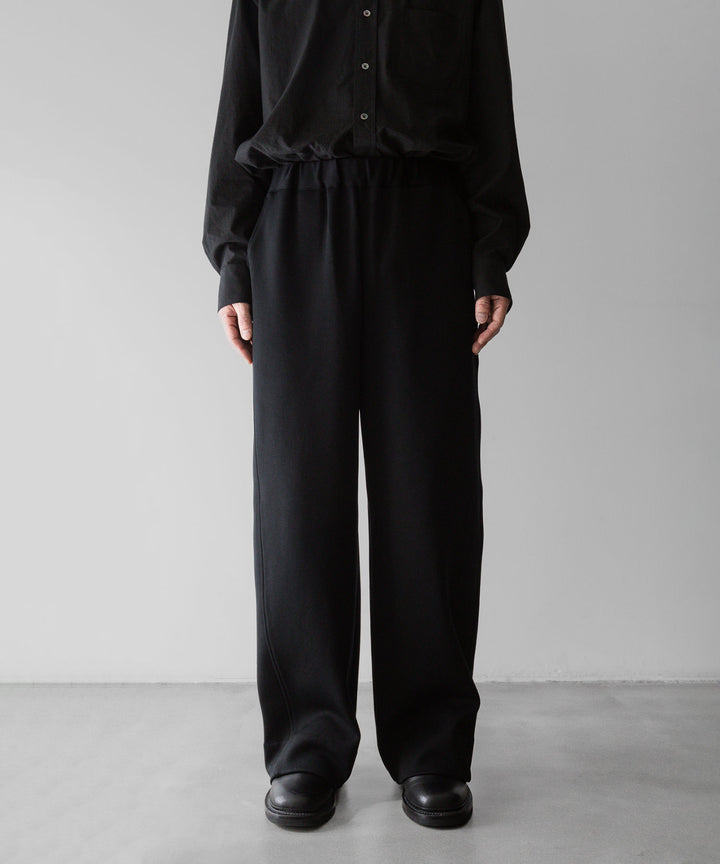 【stein】ssstein シュタインのCUPRO BICOLOR WIDE TRACK PANTSのBLACK × BLACK  公式通販サイトsession福岡セレクトショップ