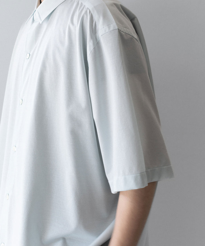 【KANEMASA PHIL.】46G ATMOSPHERE S/S SHIRT - SAX