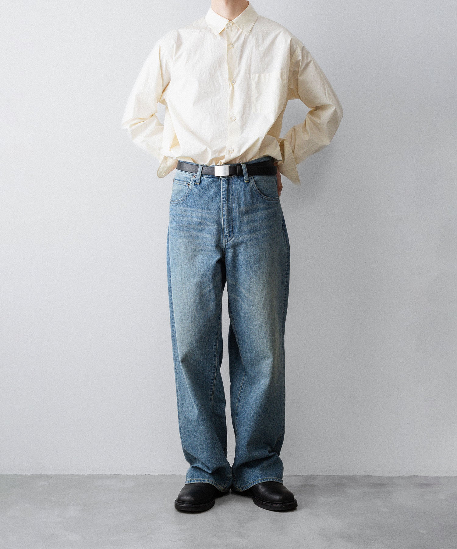 ssstein / シュタイン】WIDE DENIM JEANS - INDIGO | 公式通販サイト