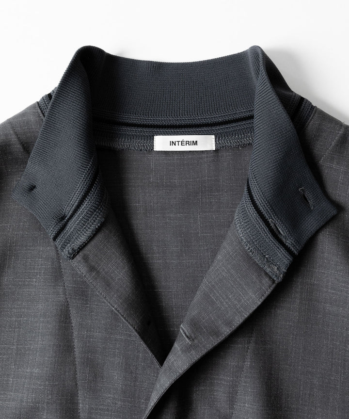 INTÉRIM(インテリム)のHYPER BIG VIRGIN WOOL SILK MOHAIR SUITING RIBBED JACKET - M.GRAY 公式通販サイトsession福岡セレクトショップ
