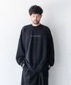 【stein】OVERSIZED REBUILD SWEAT LS - DARK NAVY