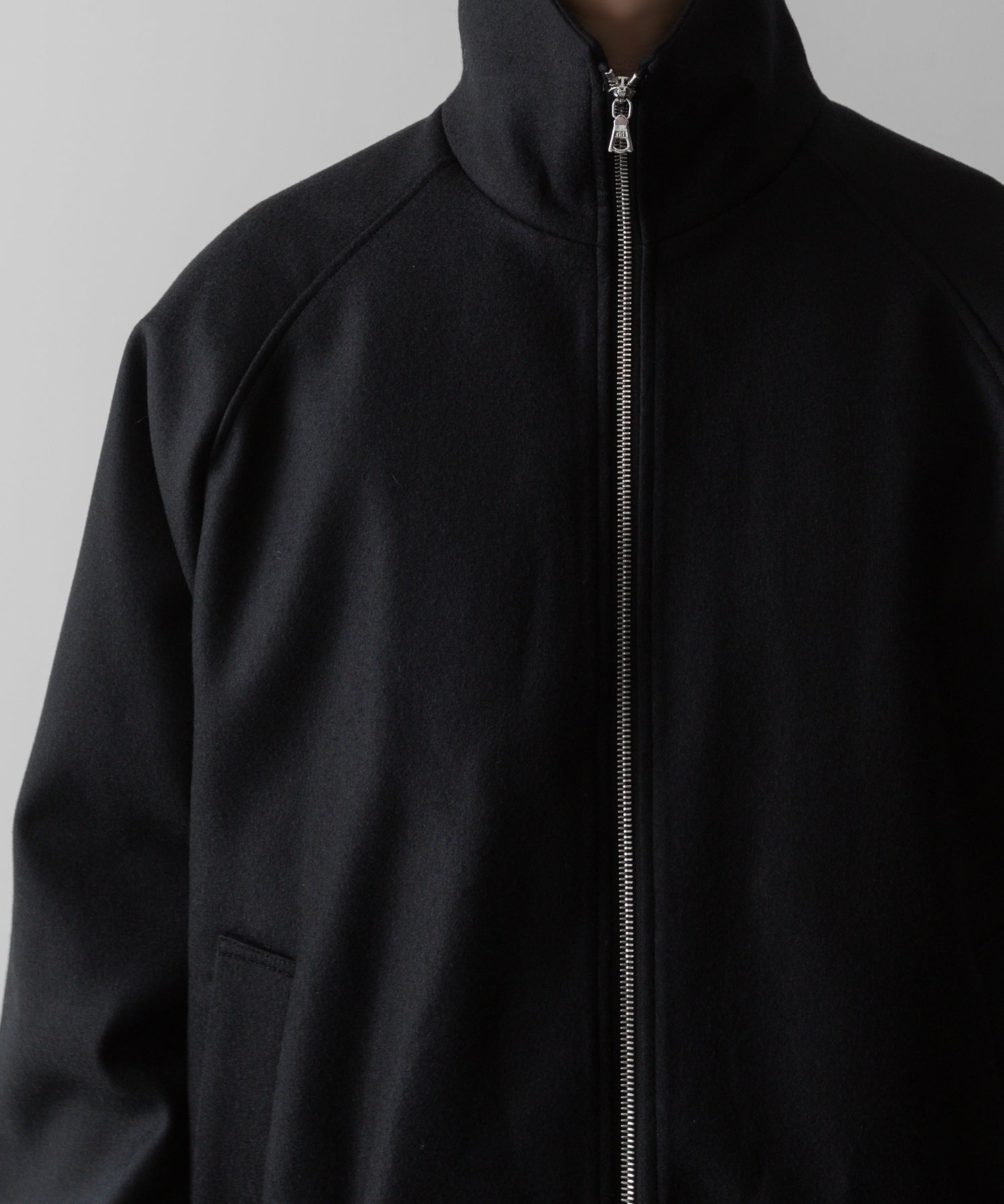 ssstein(シュタイン)の24AWコレクション MELTON ZIP UP BLOUSON - BLACK 公式通販サイトsession福岡セレクトショップ