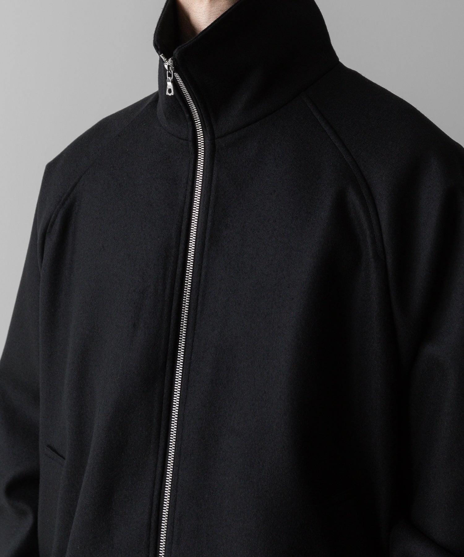 ssstein(シュタイン)の24AWコレクション MELTON ZIP UP BLOUSON - BLACK 公式通販サイトsession福岡セレクトショップ