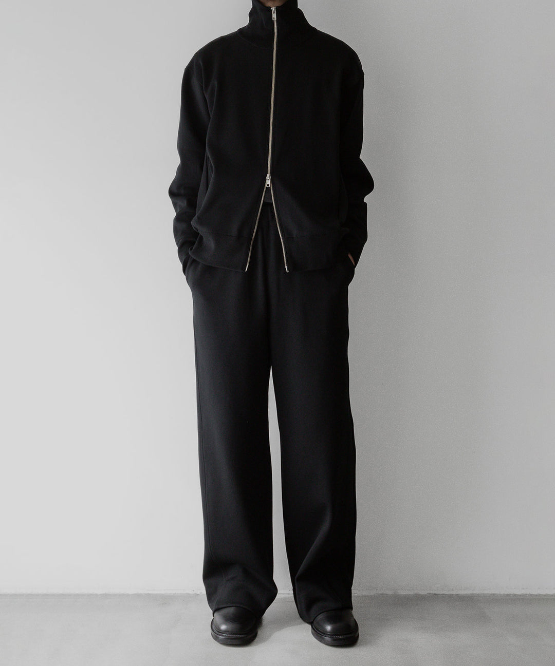 【stein】ssstein シュタインのCUPRO BICOLOR ZIP JACKETのBLACK × BLACK 公式通販サイトsession福岡セレクトショップ