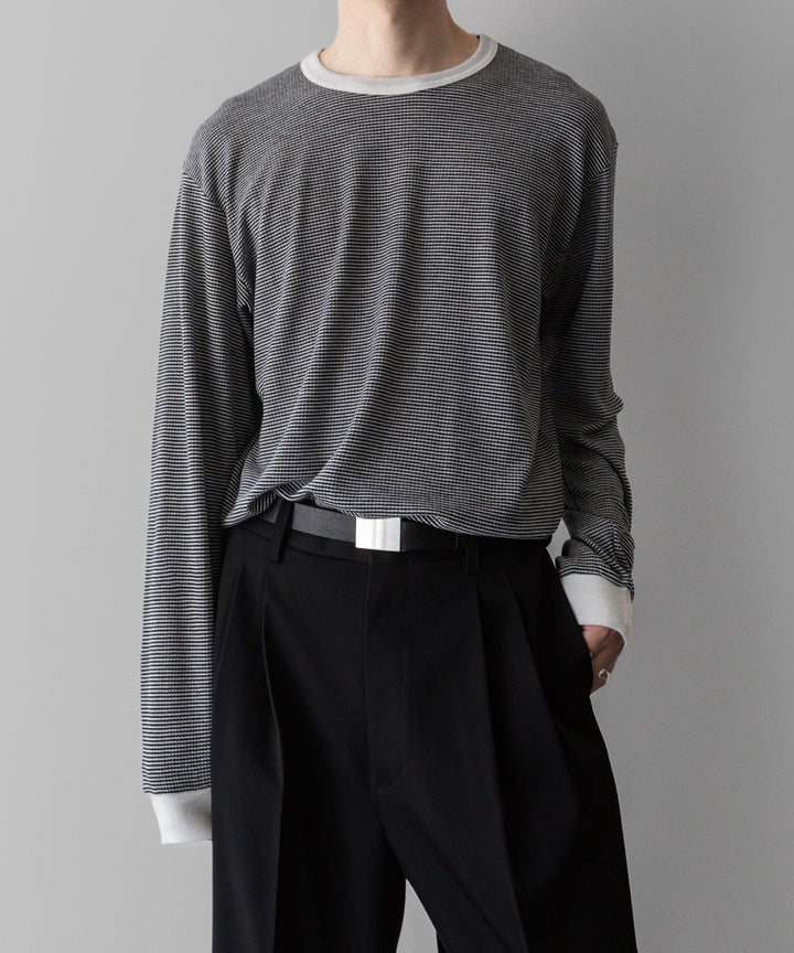 ssstein(シュタイン)の24AWコレクション STRIPED WOOL OVERSIZED LONG SLEEVE TEE - OFF 公式通販サイトsession福岡セレクトショップ