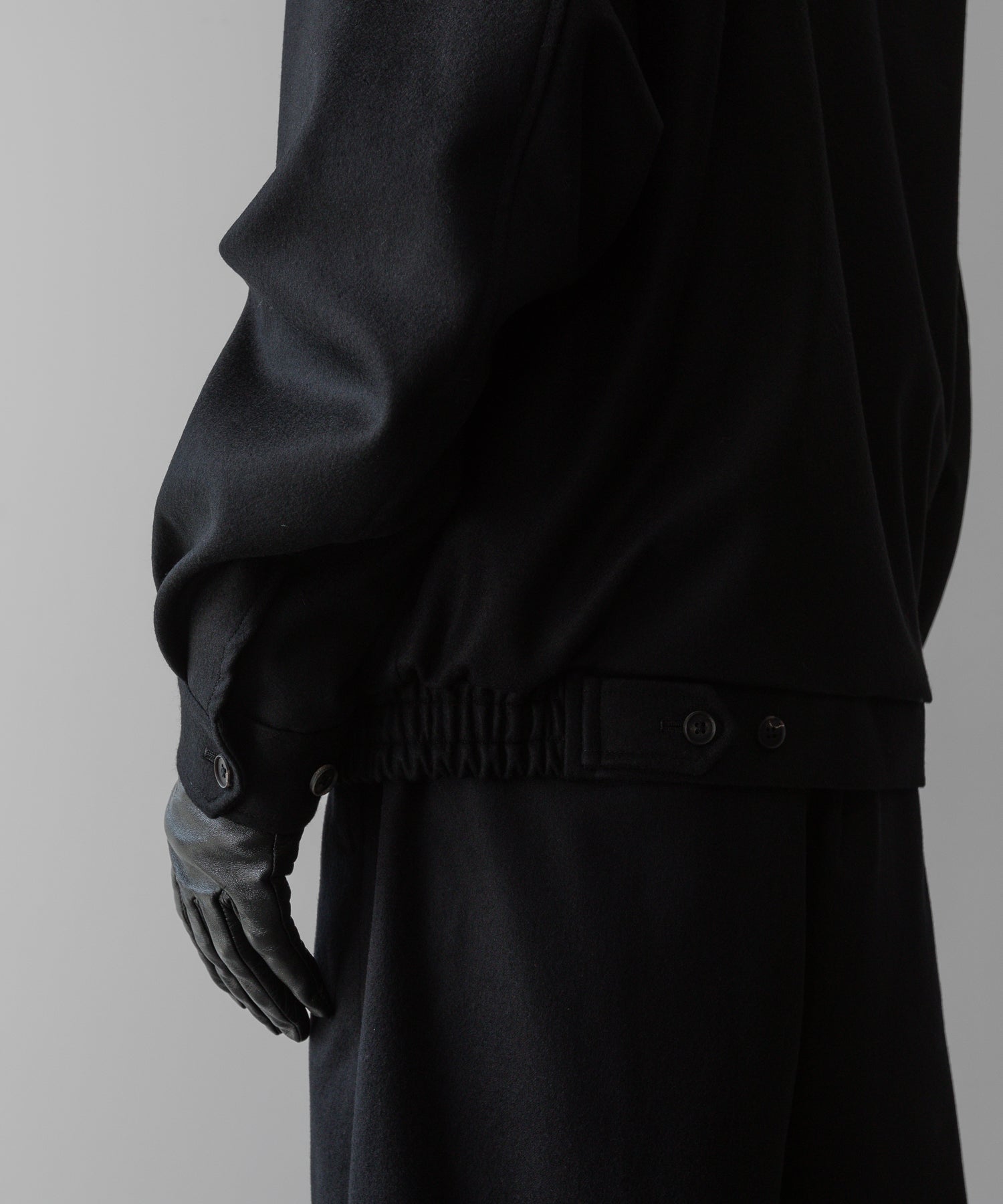 ssstein(シュタイン)の24AWコレクション MELTON ZIP UP BLOUSON - BLACK 公式通販サイトsession福岡セレクトショップ