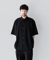 【KANEMASA PHIL.】46G ATMOSPHERE S/S SHIRT - BLACK