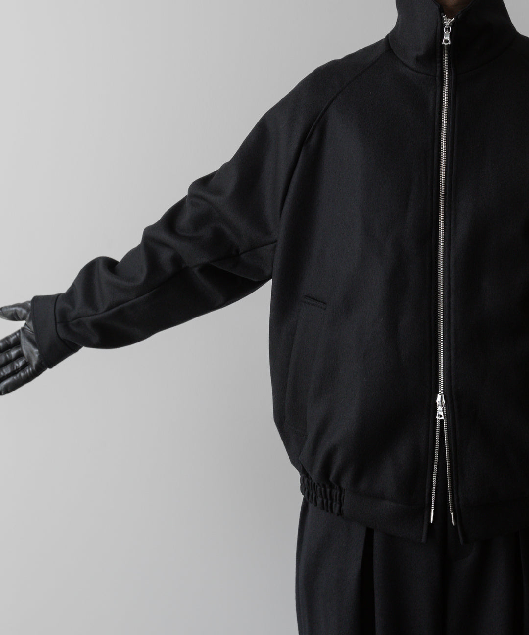 ssstein(シュタイン)の24AWコレクション MELTON ZIP UP BLOUSON - BLACK 公式通販サイトsession福岡セレクトショップ