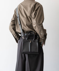 Rich I】S.RECTANGLE [ LEATER HELMET BAG・SMALL ] - BLACK | 公式