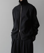 画像をギャラリービューアに読み込む, ssstein(シュタイン)の24AWコレクション MELTON ZIP UP BLOUSON - BLACK 公式通販サイトsession福岡セレクトショップ
