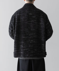 INTÉRIM(インテリム)のDOUBLE FACE HAIRY BABY LAMA WOOL SPORTS JACKET - RAW BLACKの公式通販サイトsession福岡セレクトショップ