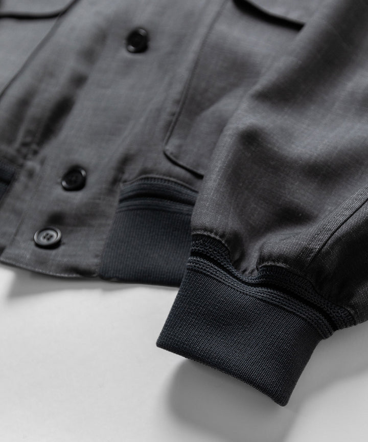 INTÉRIM(インテリム)のHYPER BIG VIRGIN WOOL SILK MOHAIR SUITING RIBBED JACKET - M.GRAY 公式通販サイトsession福岡セレクトショップ
