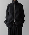 【ssstein】MELTON ZIP UP BLOUSON - BLACK