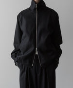 画像をギャラリービューアに読み込む, ssstein(シュタイン)の24AWコレクション MELTON ZIP UP BLOUSON - BLACK 公式通販サイトsession福岡セレクトショップ
