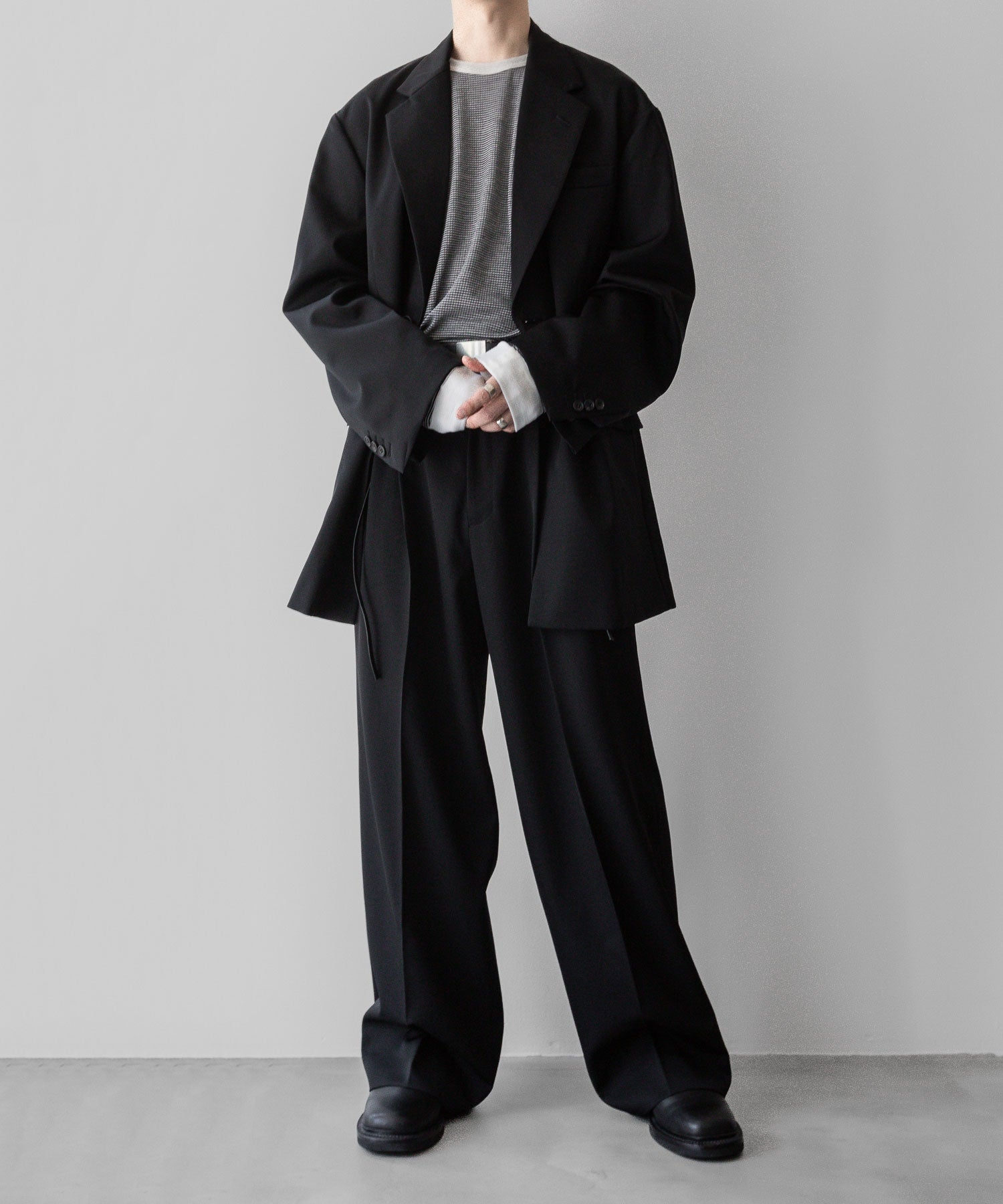 ssstein(シュタイン)の24AWコレクション OVERSIZED SINGLE BREASTED LONG JACKET - BLACK 公式通販サイトsession福岡セレクトショップ