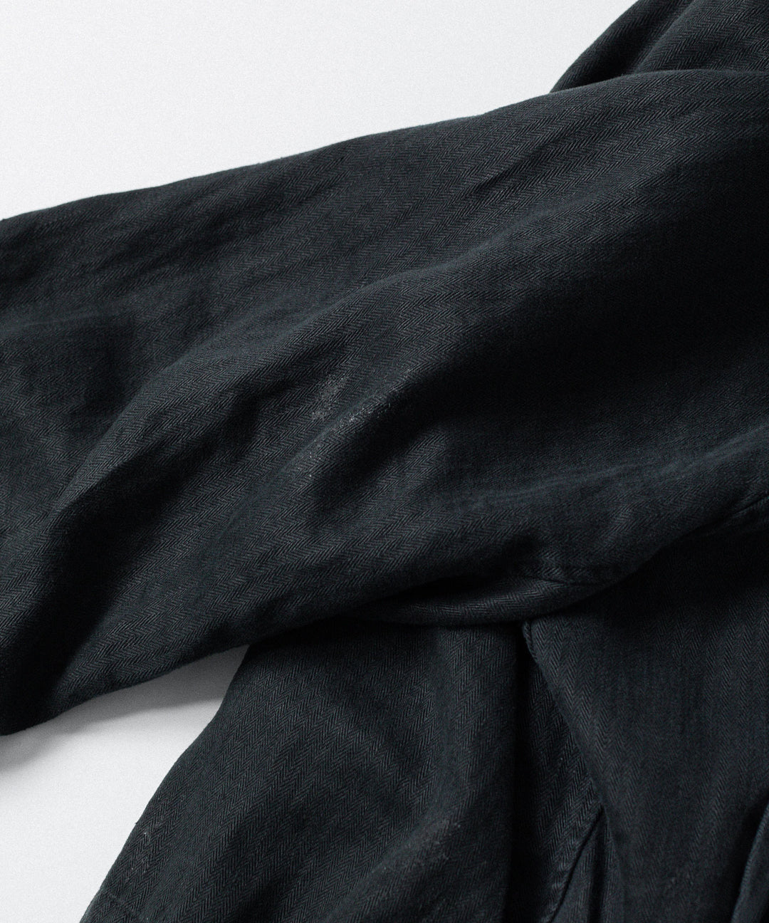 ssstein(シュタイン)のHEAVY LINEN HERRINGBONE ZIP JACKET - BLACKの公式通販サイトsession福岡セレクトショップ