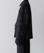 画像をギャラリービューアに読み込む, INTÉRIM(インテリム)のDOUBLE FACE HAIRY BABY LAMA WOOL SPORTS JACKET - RAW BLACKの公式通販サイトsession福岡セレクトショップ
