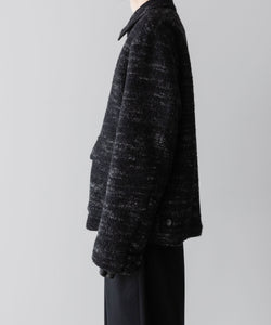 INTÉRIM(インテリム)のDOUBLE FACE HAIRY BABY LAMA WOOL SPORTS JACKET - RAW BLACKの公式通販サイトsession福岡セレクトショップ