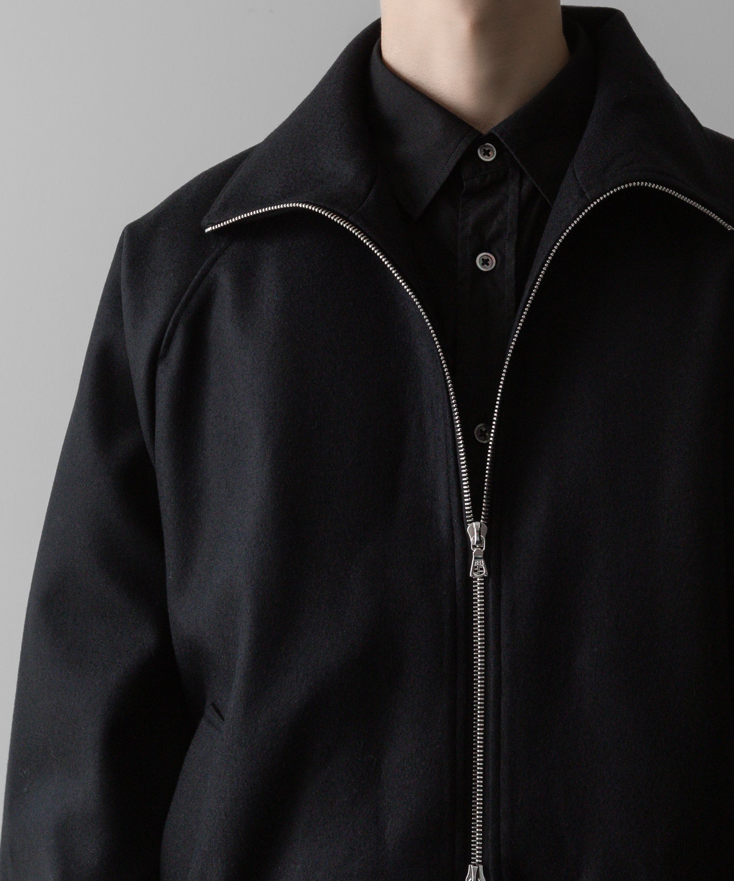 ssstein(シュタイン)の24AWコレクション MELTON ZIP UP BLOUSON - BLACK 公式通販サイトsession福岡セレクトショップ