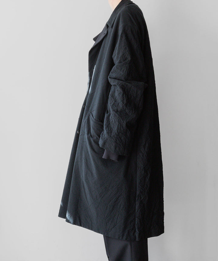 【KANEMASA PHIL.】CATCH WASHER TWILL STENCIL DOUBLE COAT - BLACK カネマサフィル sessionセッション福岡セレクトショップ 公式通販サイト