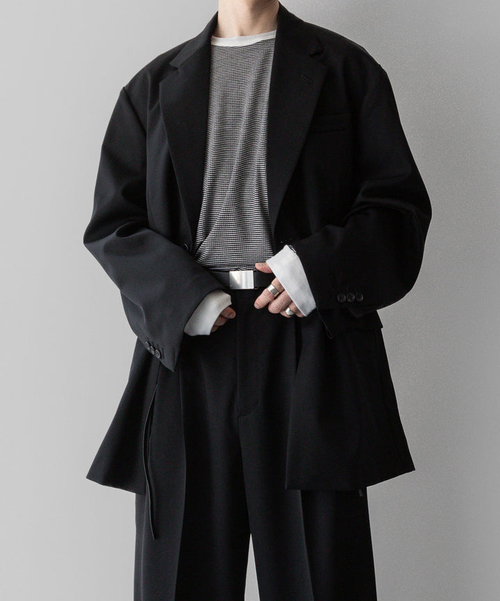 ssstein(シュタイン)の24AWコレクション OVERSIZED SINGLE BREASTED LONG JACKET - BLACK 公式通販サイトsession福岡セレクトショップ
