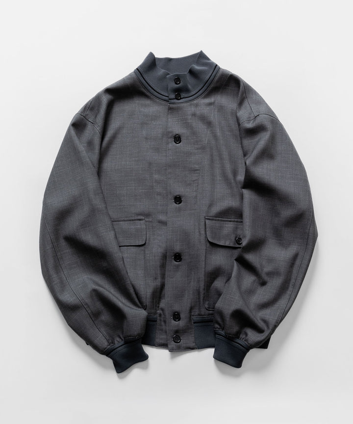 INTÉRIM(インテリム)のHYPER BIG VIRGIN WOOL SILK MOHAIR SUITING RIBBED JACKET - M.GRAY 公式通販サイトsession福岡セレクトショップ
