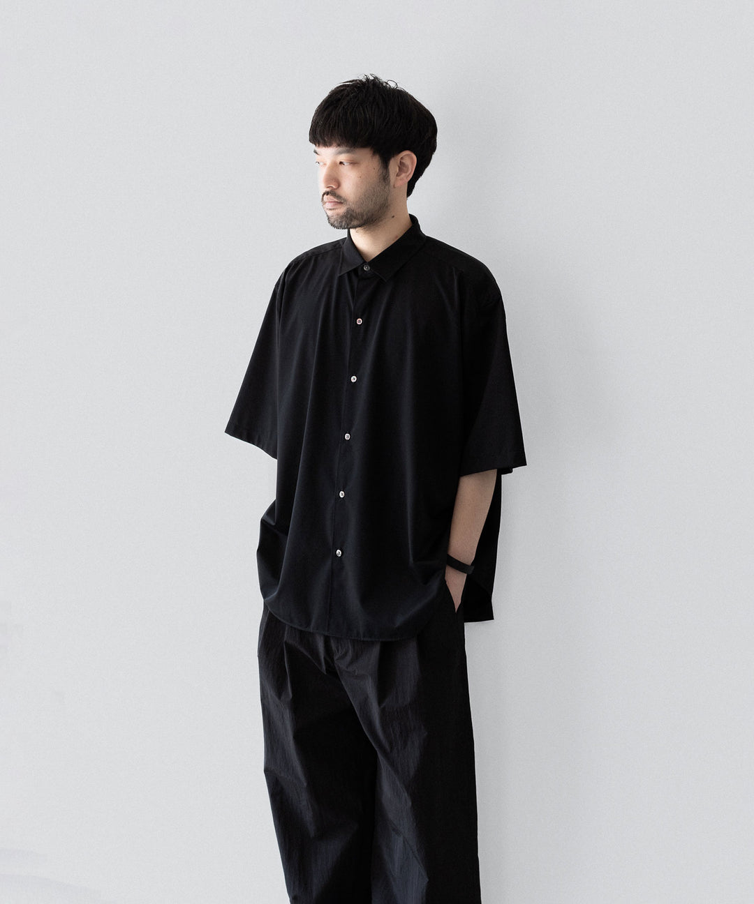 KANEMASA PHIL.-カネマサフィル46G ATMOSPHERE S/S SHIRTのBLACK 公式通販サイトsession福岡セレクトショップ