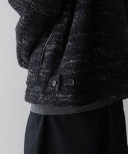 INTÉRIM(インテリム)のDOUBLE FACE HAIRY BABY LAMA WOOL SPORTS JACKET - RAW BLACKの公式通販サイトsession福岡セレクトショップ