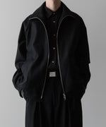 画像をギャラリービューアに読み込む, ssstein(シュタイン)の24AWコレクション MELTON ZIP UP BLOUSON - BLACK 公式通販サイトsession福岡セレクトショップ
