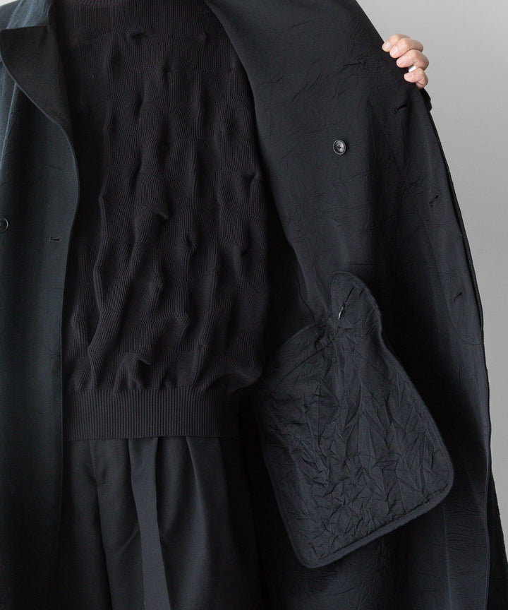 【KANEMASA PHIL.】CATCH WASHER TWILL STENCIL DOUBLE COAT - BLACK カネマサフィル sessionセッション福岡セレクトショップ 公式通販サイト